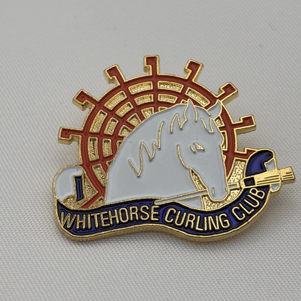 Whitehorse Curling Club Canada Sports Lapel Hat Pin